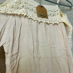 NWT Shirt with Lace and Straps